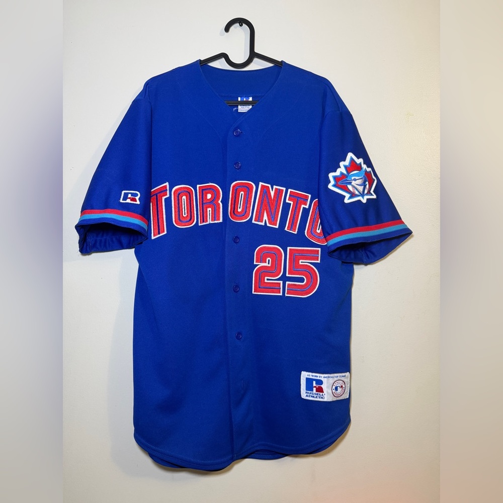 2001 Russell Athletic Toronto Blue Jays Carlos Delgado MLB Jersey
